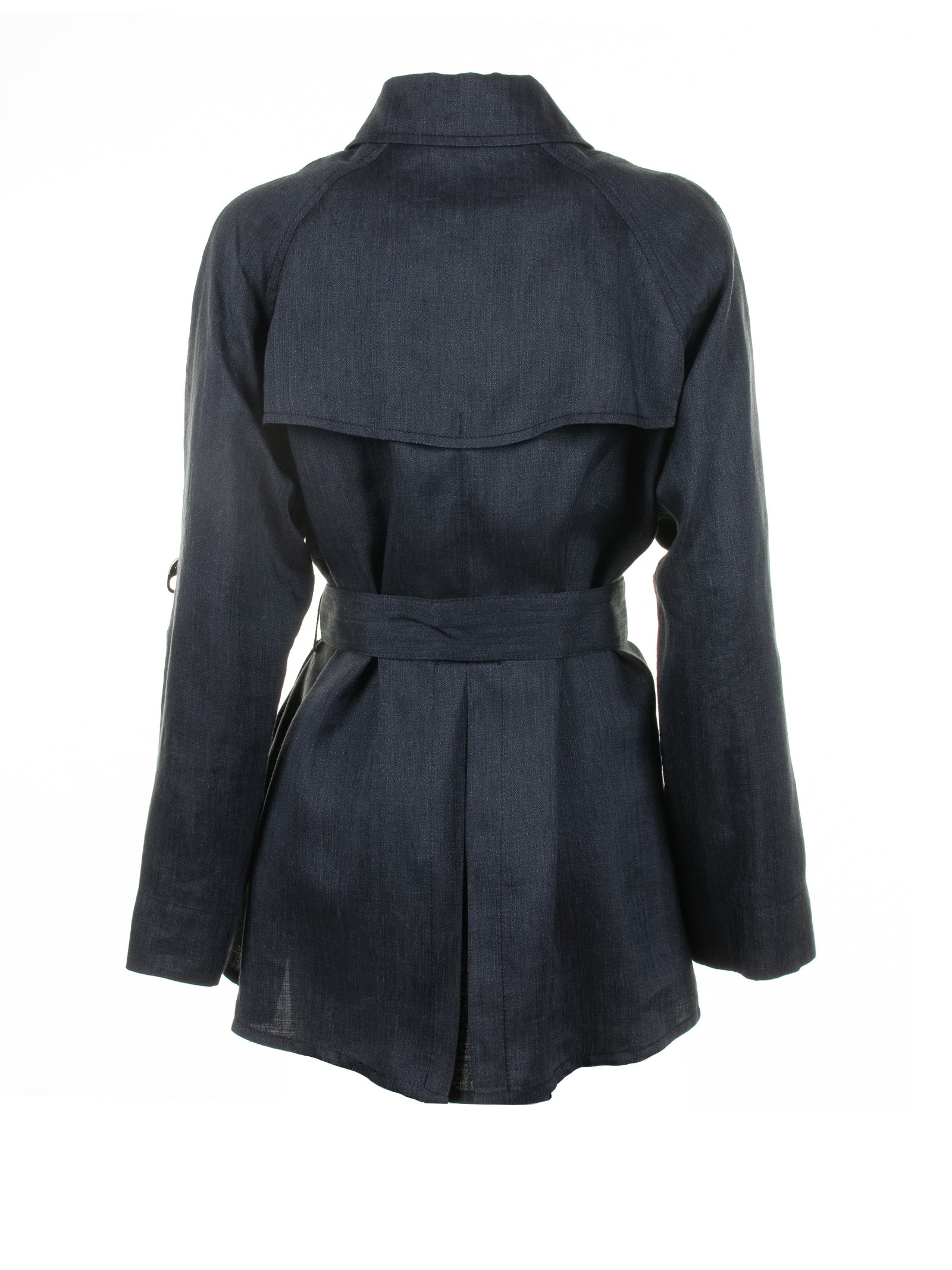 FAY Double-Breasted Trench Jacket with Belt