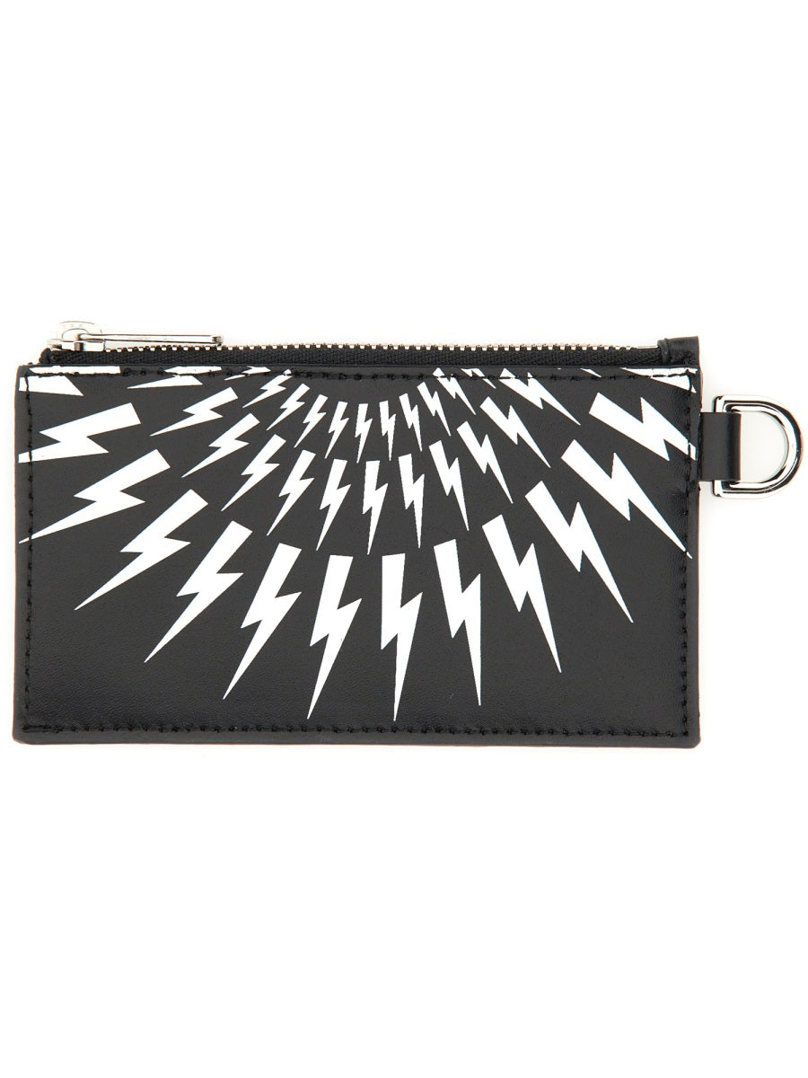NEIL BARRETT Mini Card Holder with Strap
