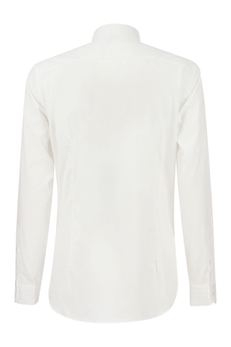 FAY Stretch French Collar Shirt - Comfort Fit