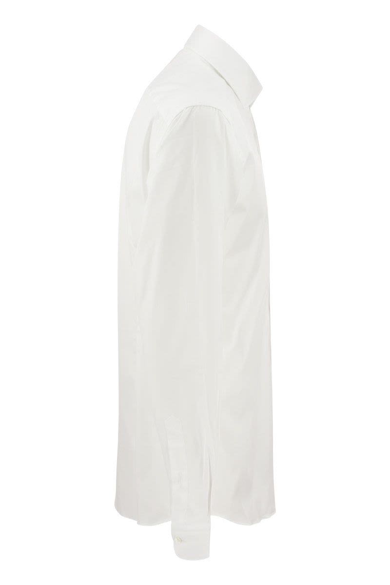 FAY Stretch French Collar Shirt - Comfort Fit