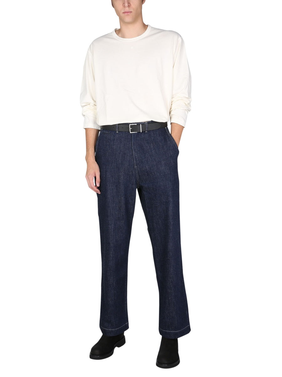NIGEL CABOURN Wide Fit Jeans with Talon Zip Closure