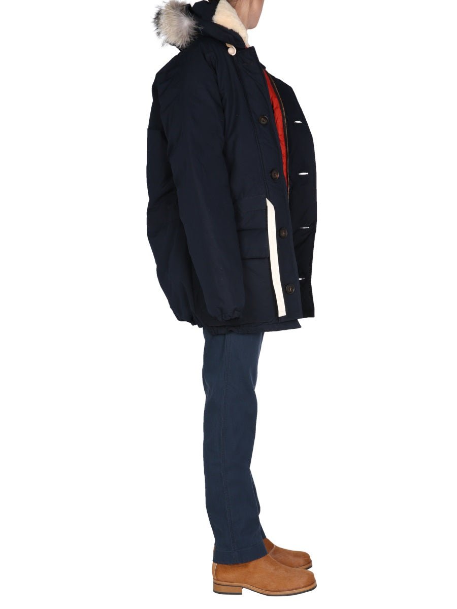 NIGEL CABOURN Regular Fit Jeans with Hidden Button Closure