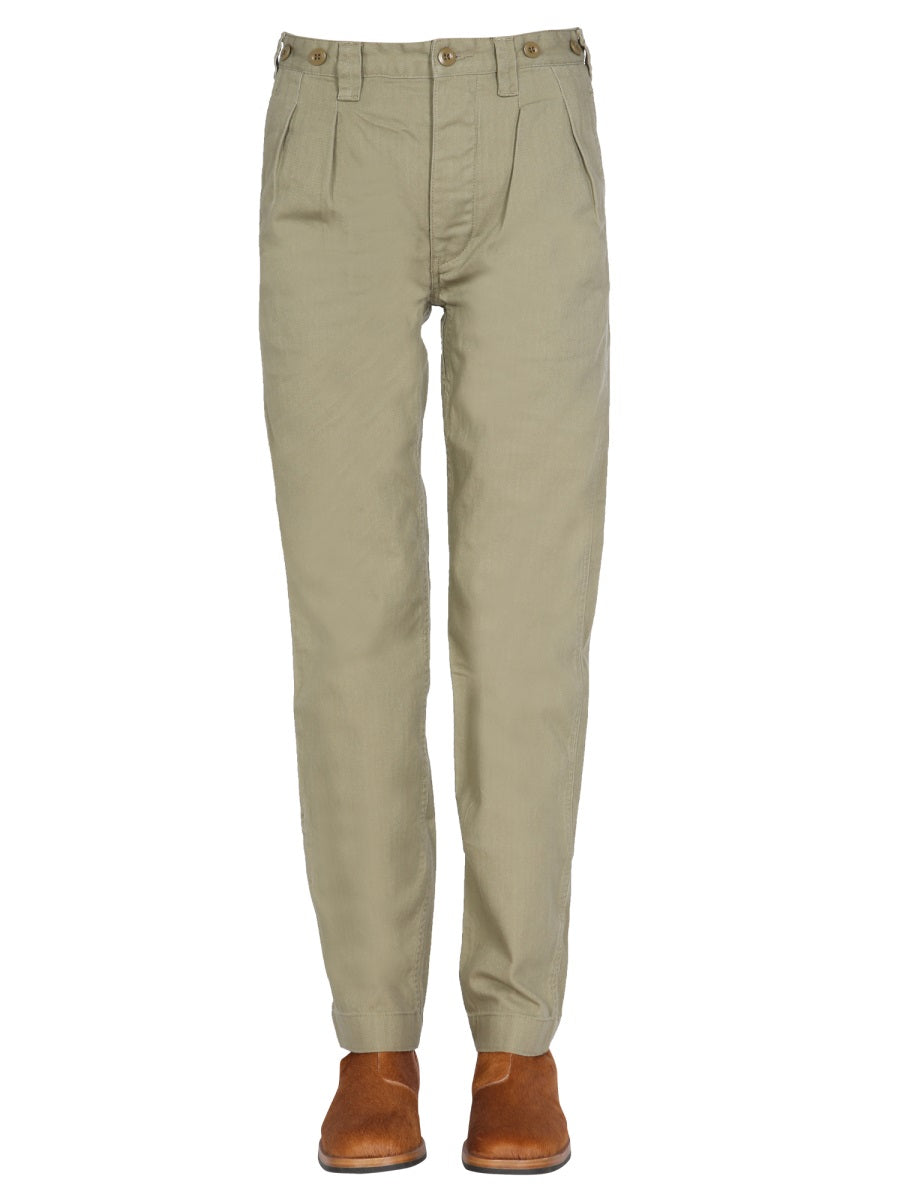 NIGEL CABOURN Regular Fit Jeans with Front Hidden Buttons