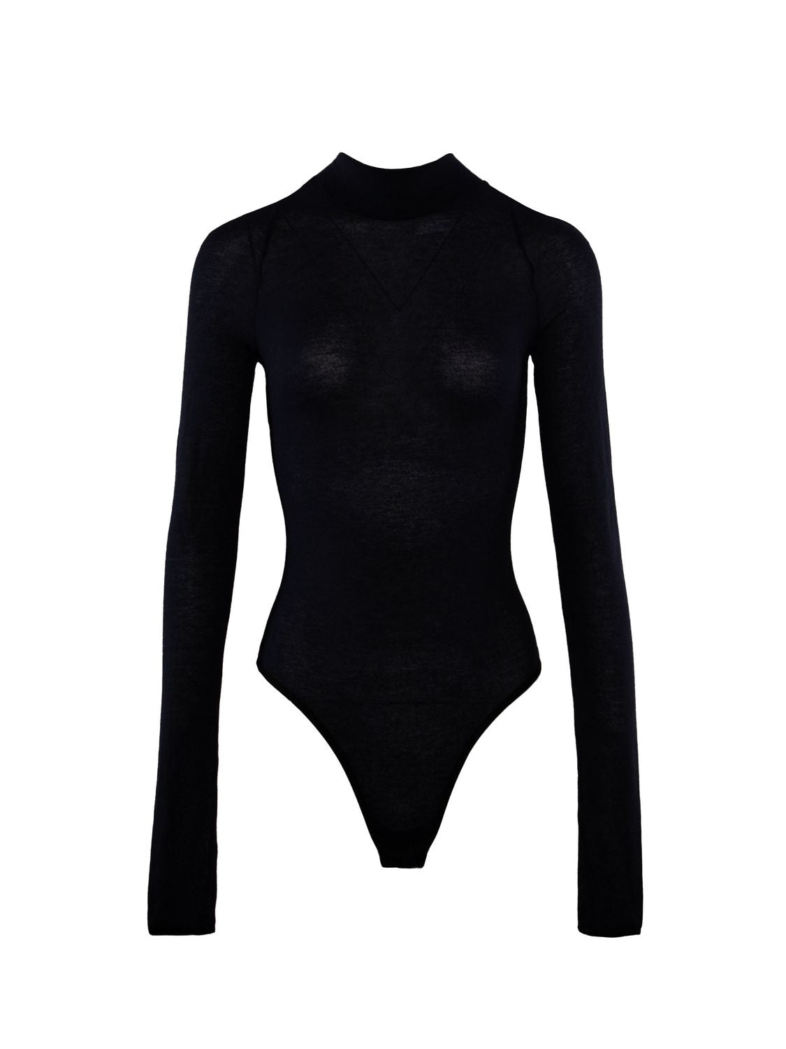 NENSI DOJAKA High Neck Bodysuit with Back Tie
