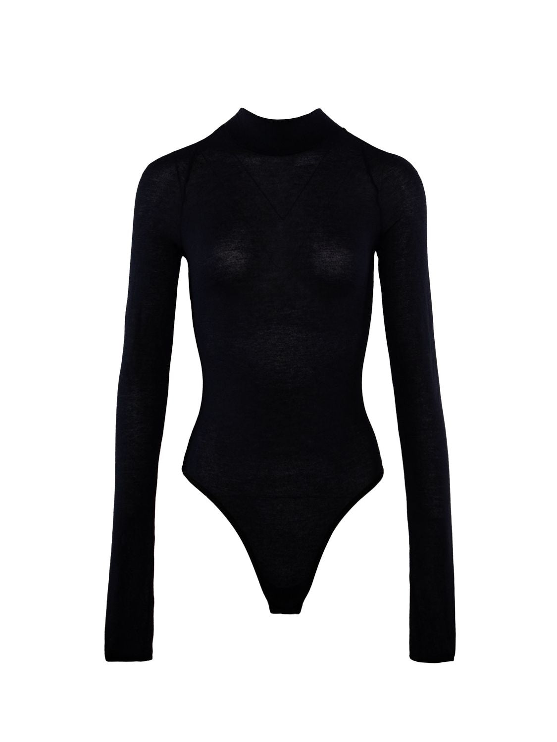 NENSI DOJAKA High Neck Bodysuit with Back Tie