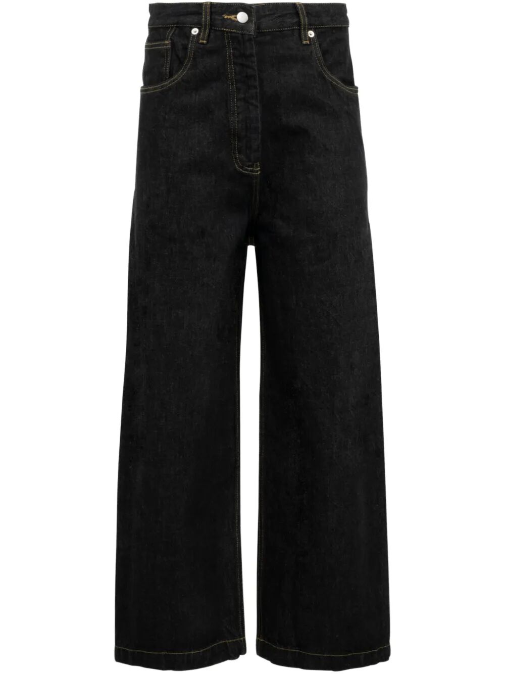 STUDIO NICHOLSON Curved Leg Denim Pants for Women