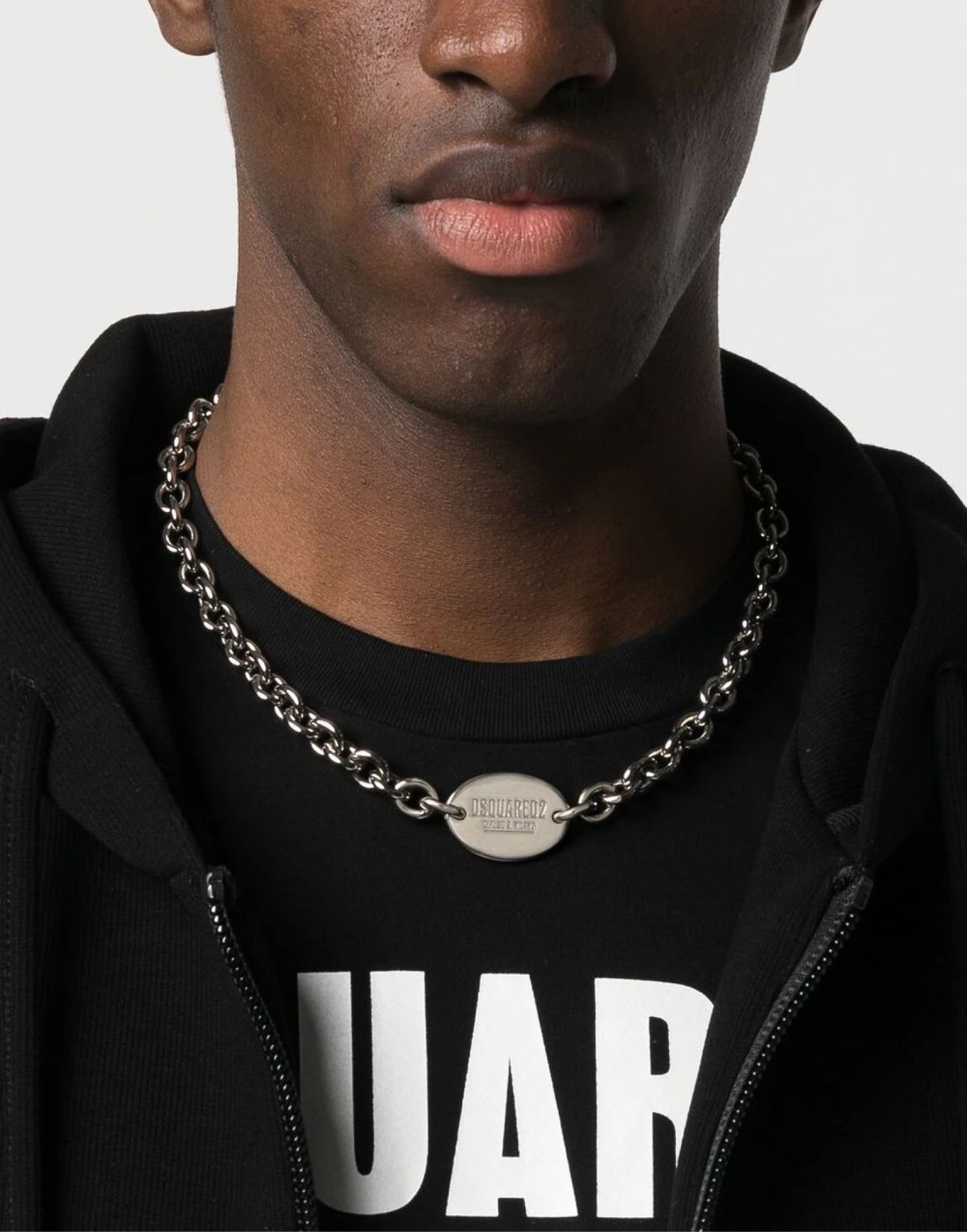 DSQUARED2 Logo Tag Chain Necklace for Men