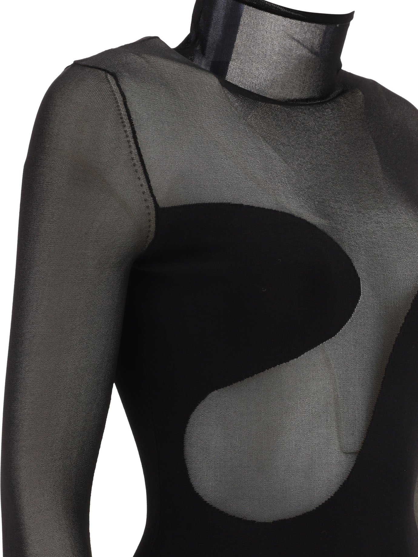 NENSI DOJAKA Asymmetric Line Bodysuit - Mini Fit