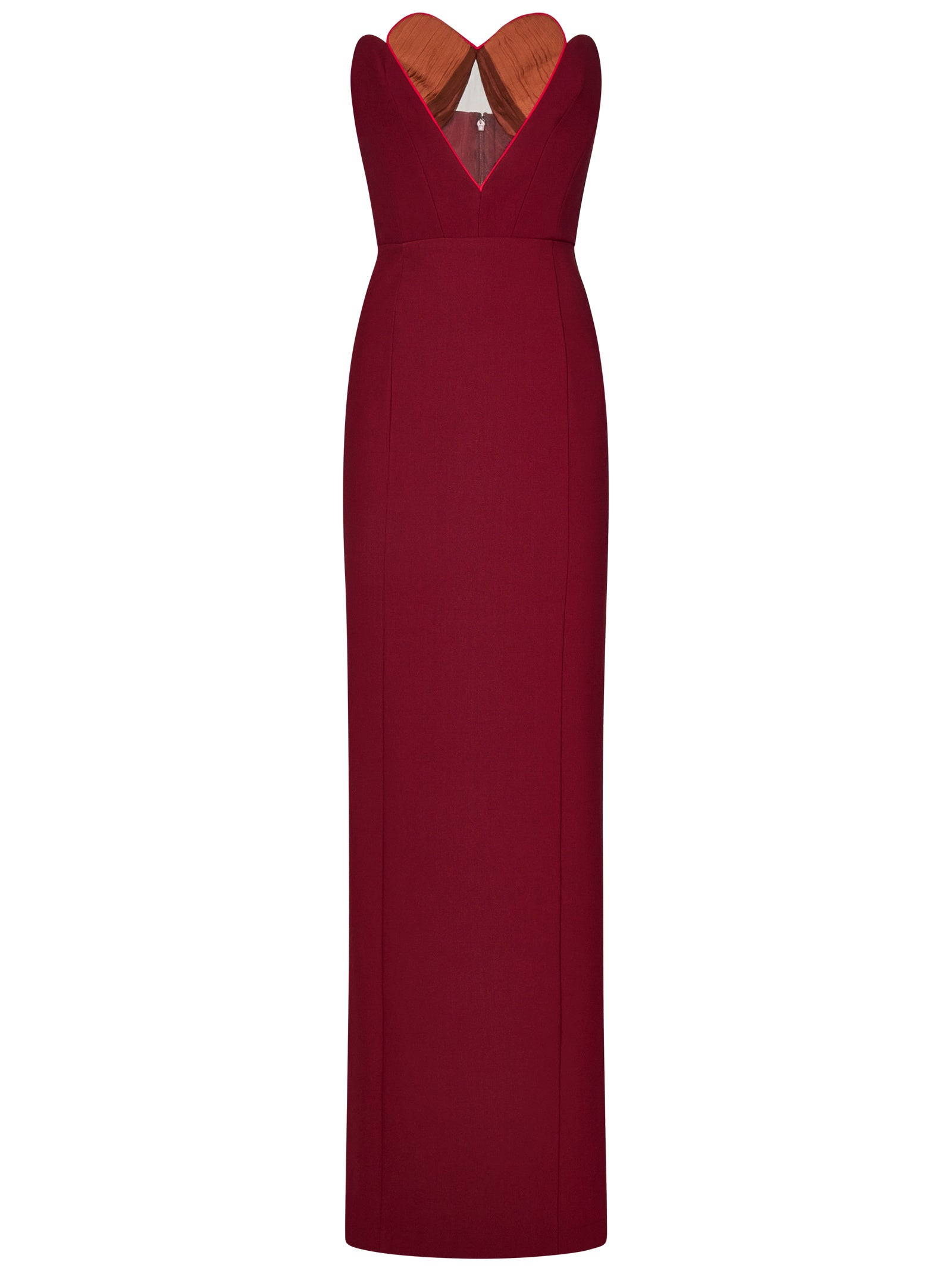 NENSI DOJAKA Strapless Heart-Cup Fitted Dress - Size 42 IT