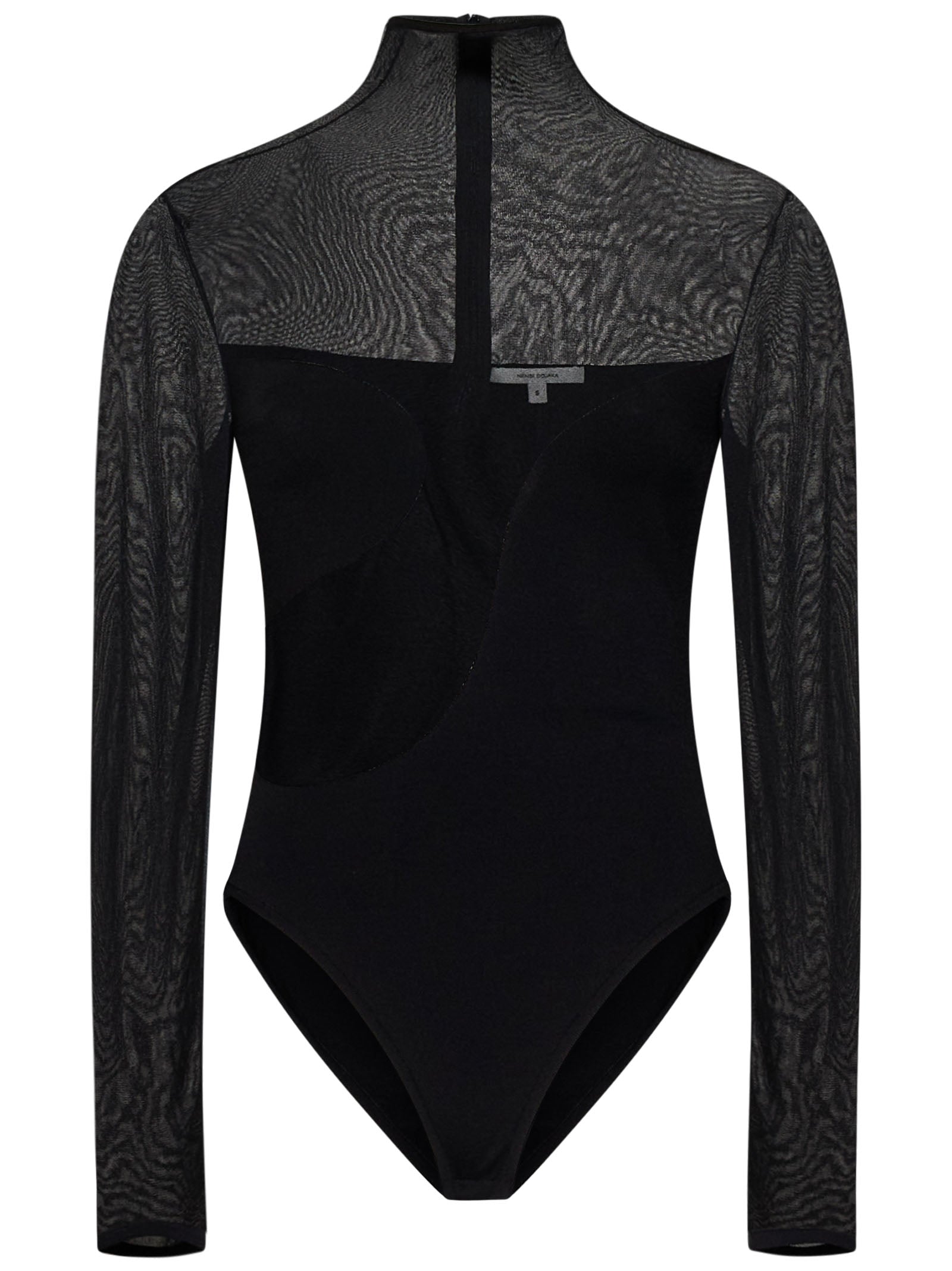 NENSI DOJAKA Asymmetric Line Bodysuit - Mini Fit