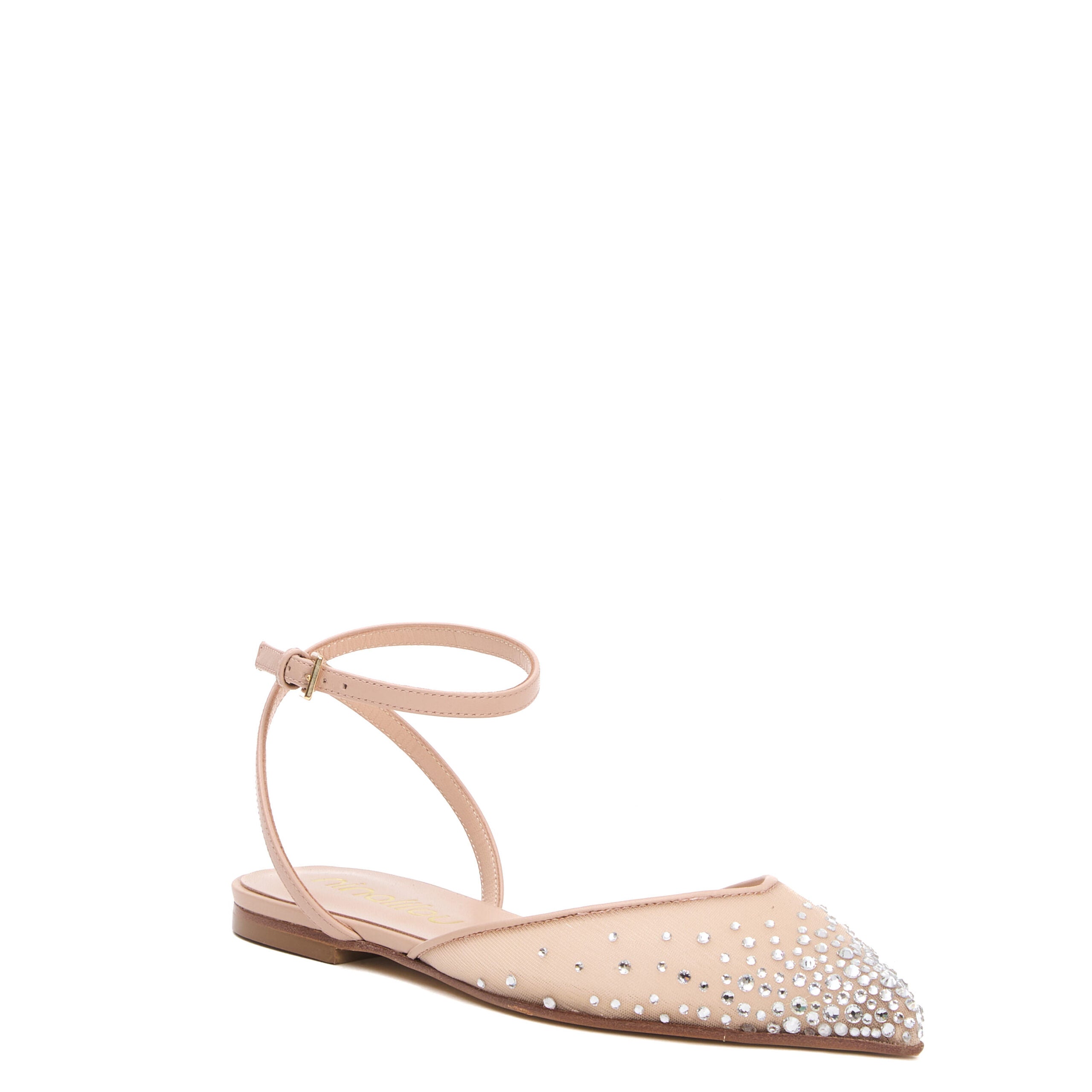 NINALILOU Mini Slingback Ballerina with Rhinestone Detailing