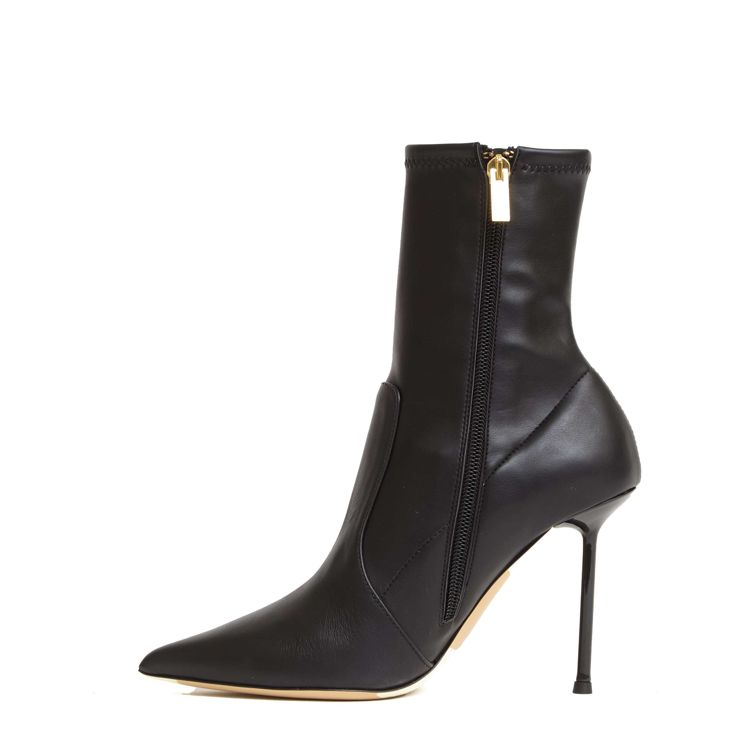 NINALILOU Elegant Mini Ankle Boots with 100mm Heel