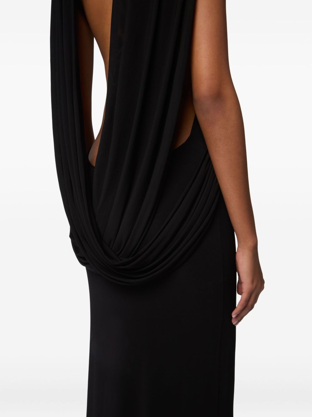 NINA RICCI Elegant Long Dress with Dramatic Back for Women - FW25