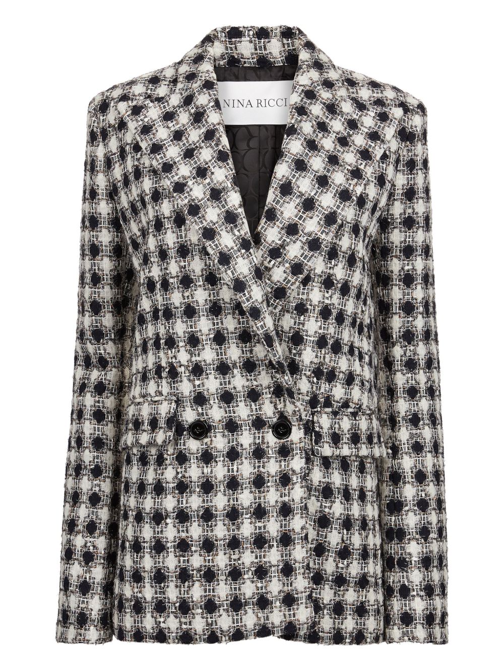 NINA RICCI Double-Breasted Tweed Blazer for Women