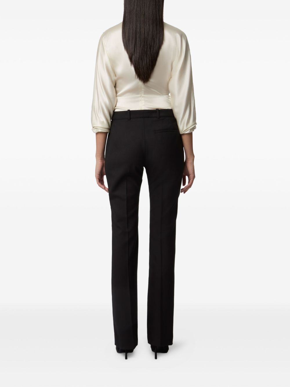 NINA RICCI Elegant Crossover Draped Top for Women