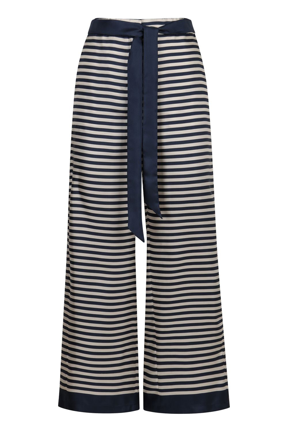 S MAX MARA Silk Trousers with Adjustable Drawstring Waist