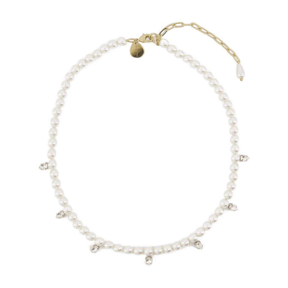 SIMONE ROCHA Pearl & Crystal Dagger Mini Necklace