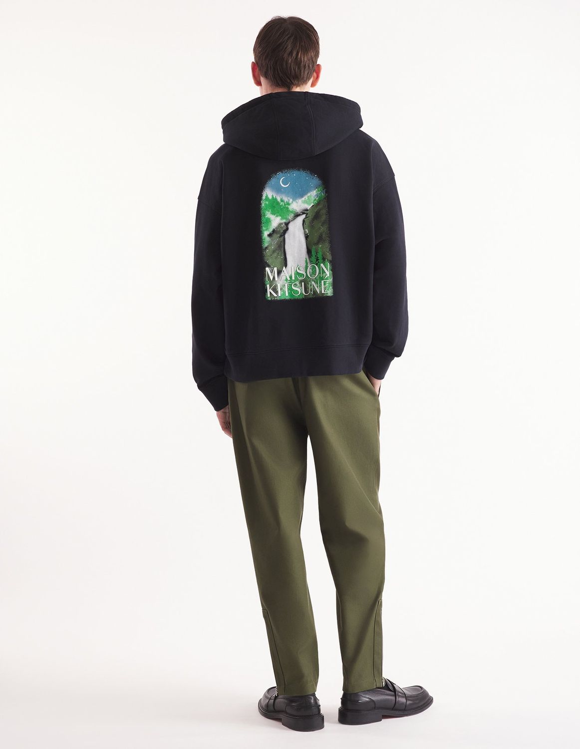MAISON KITSUNÉ Oversized Waterfall Hoodie for Men