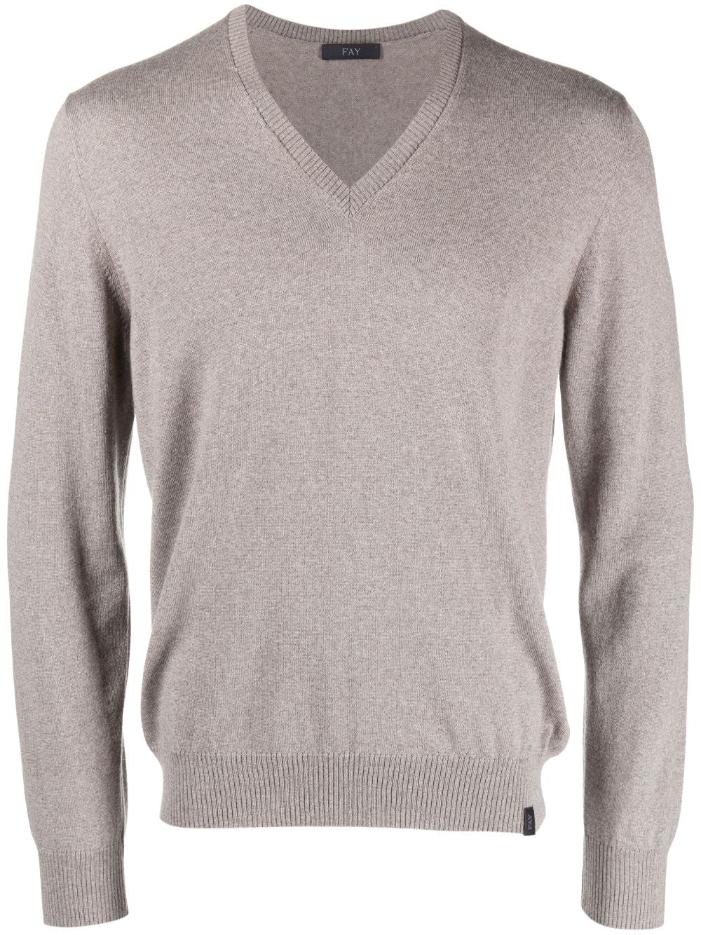 FAY V-Neck Fine-Knit Sweatshirt - Men’s Casual Layering Essential