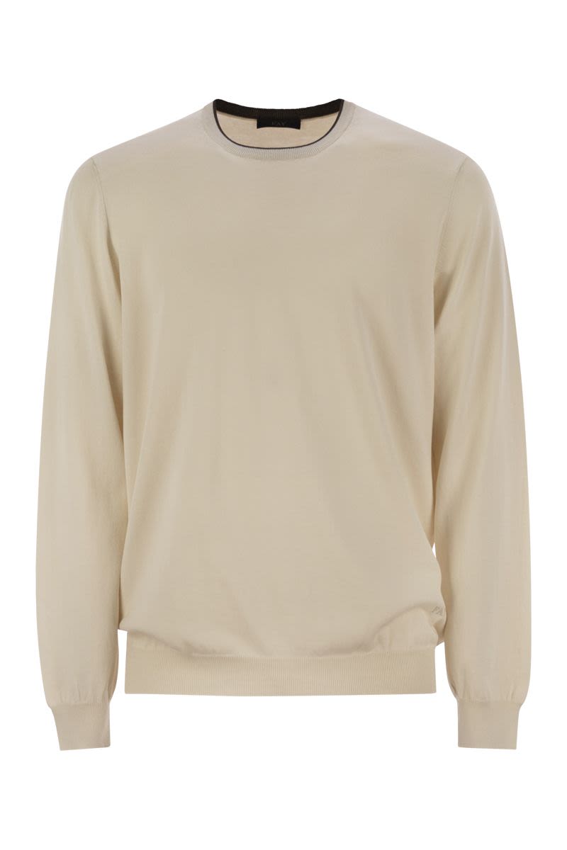 FAY Cotton Crew-Neck Jumper