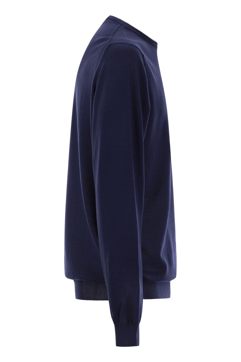 FAY Cotton Crew-Neck Jumper for Men