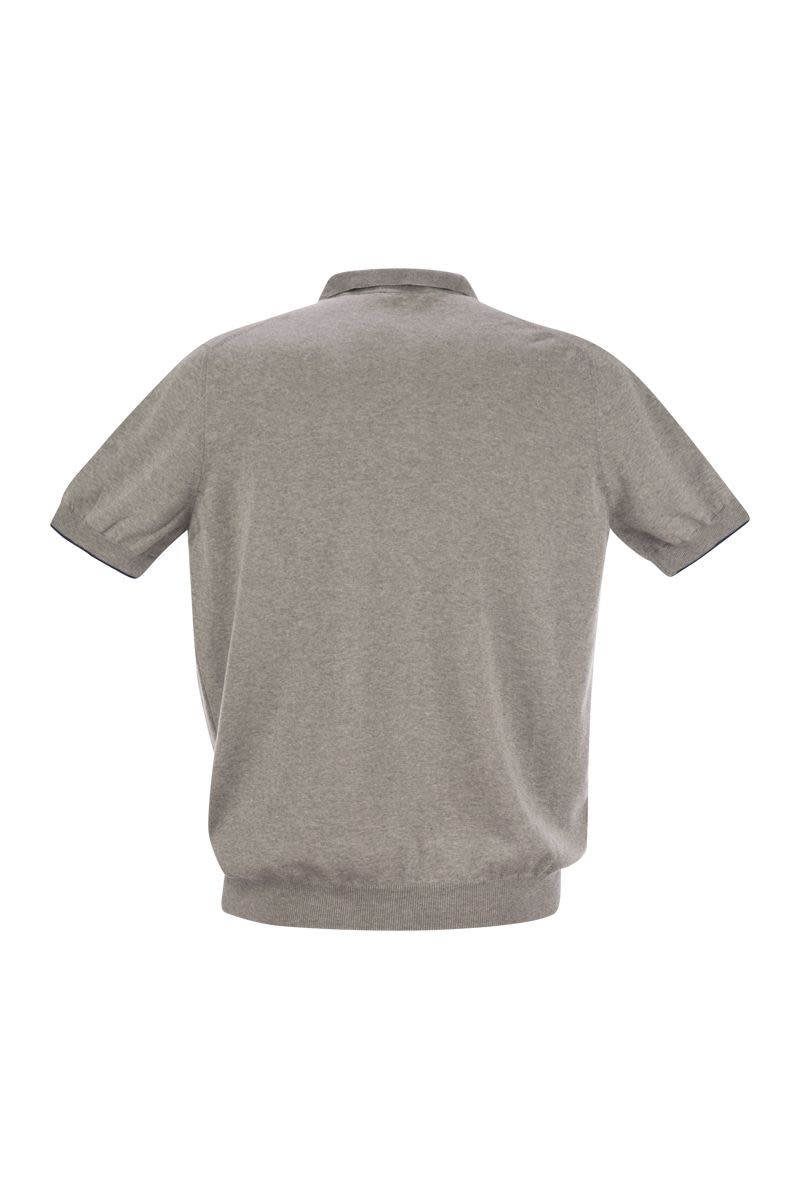 FAY Buttonless Cotton Polo Shirt