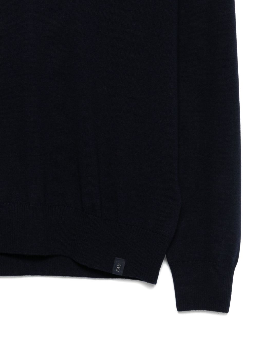 FAY V-Neck Ribbed Sweater for Men