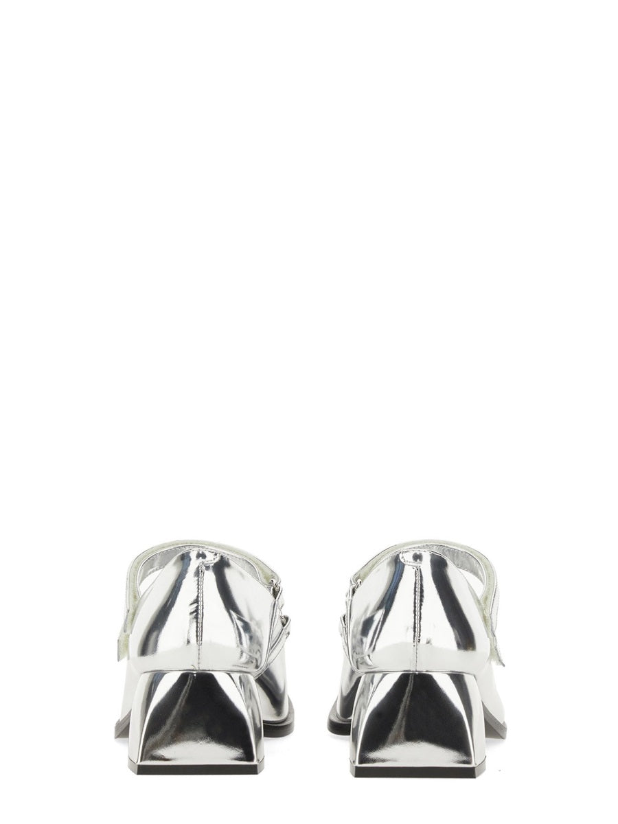 NODALETO Chic Double Velcro Sandals with 4.5 CM Heel for Women