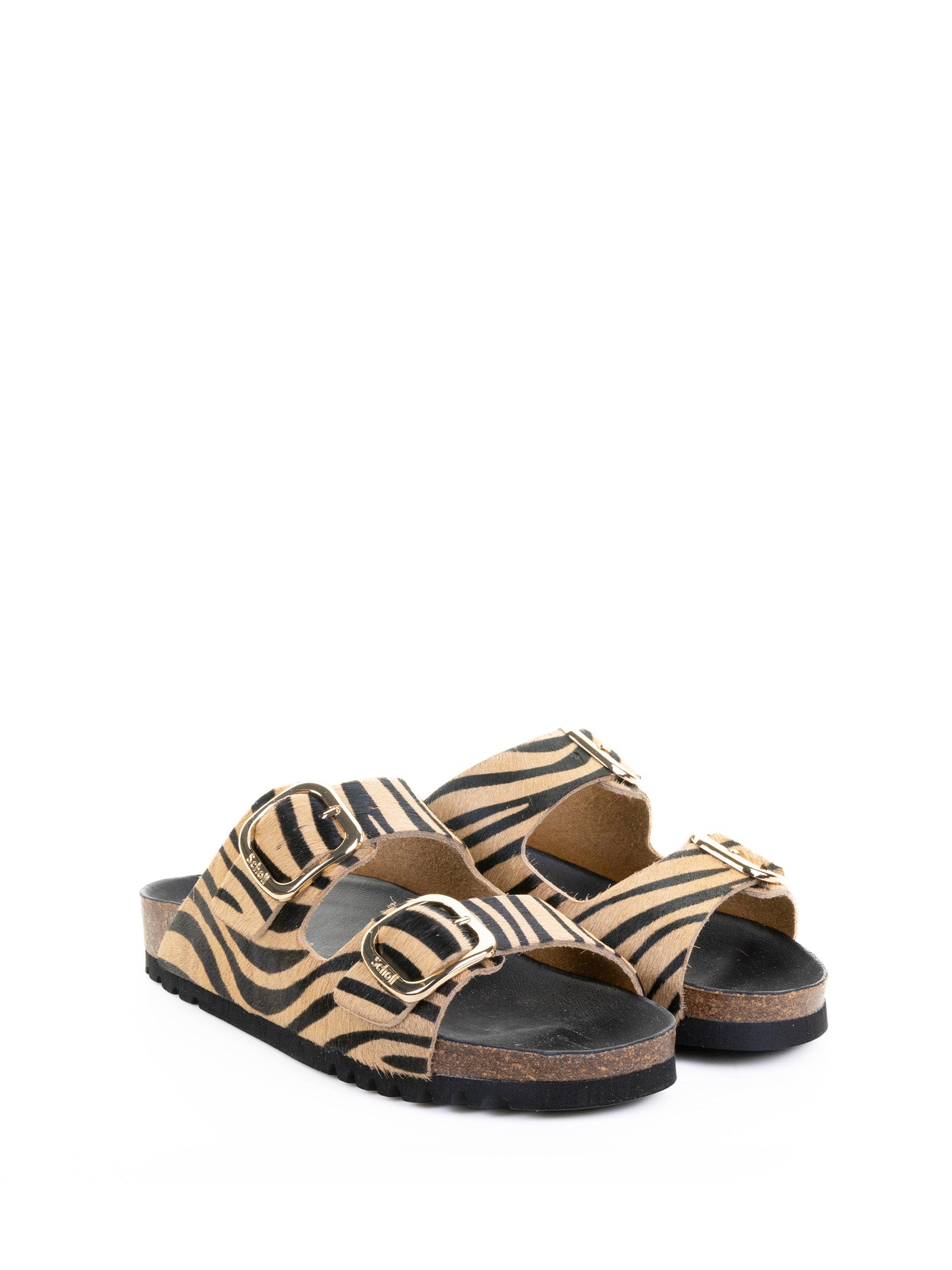 SCHOLL Mini Tiger Print Slip-On Slippers for Women