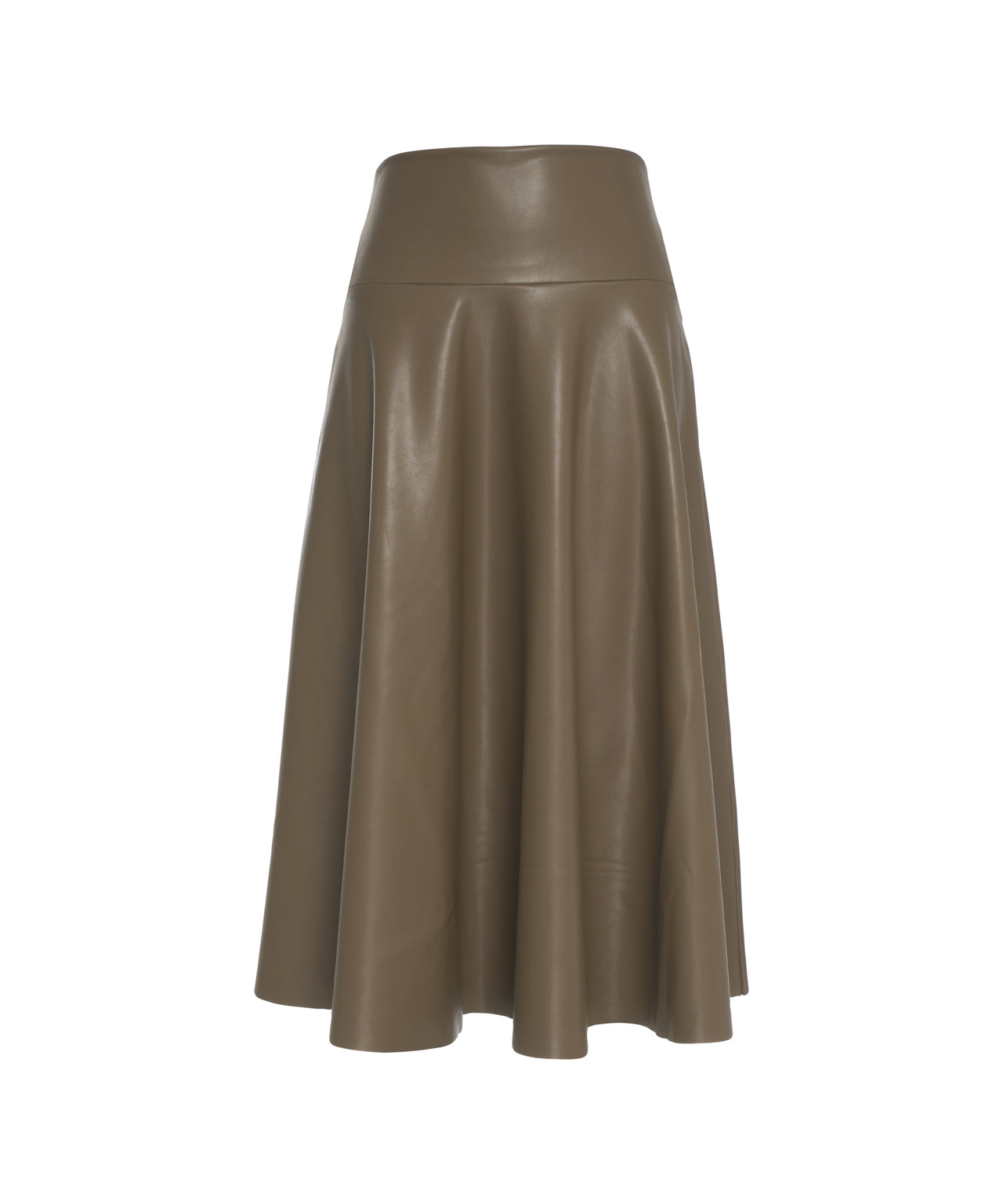 NORMA KAMALI Stylish Midi Skirt in Similpelle