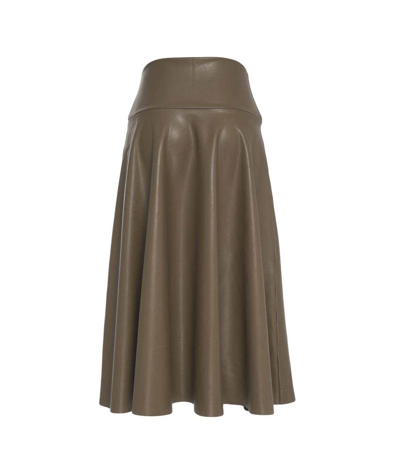 NORMA KAMALI Stylish Midi Skirt in Similpelle