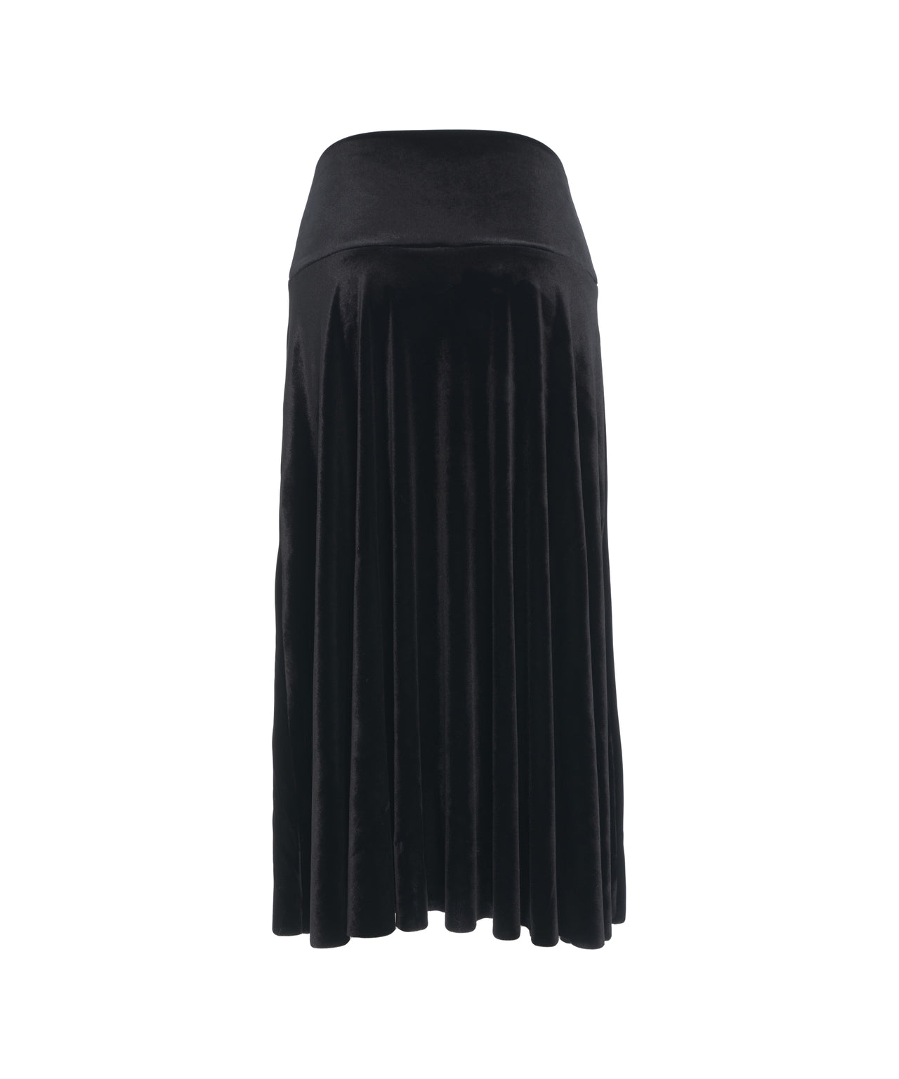 NORMA KAMALI Midi Velvet Skirt for Women