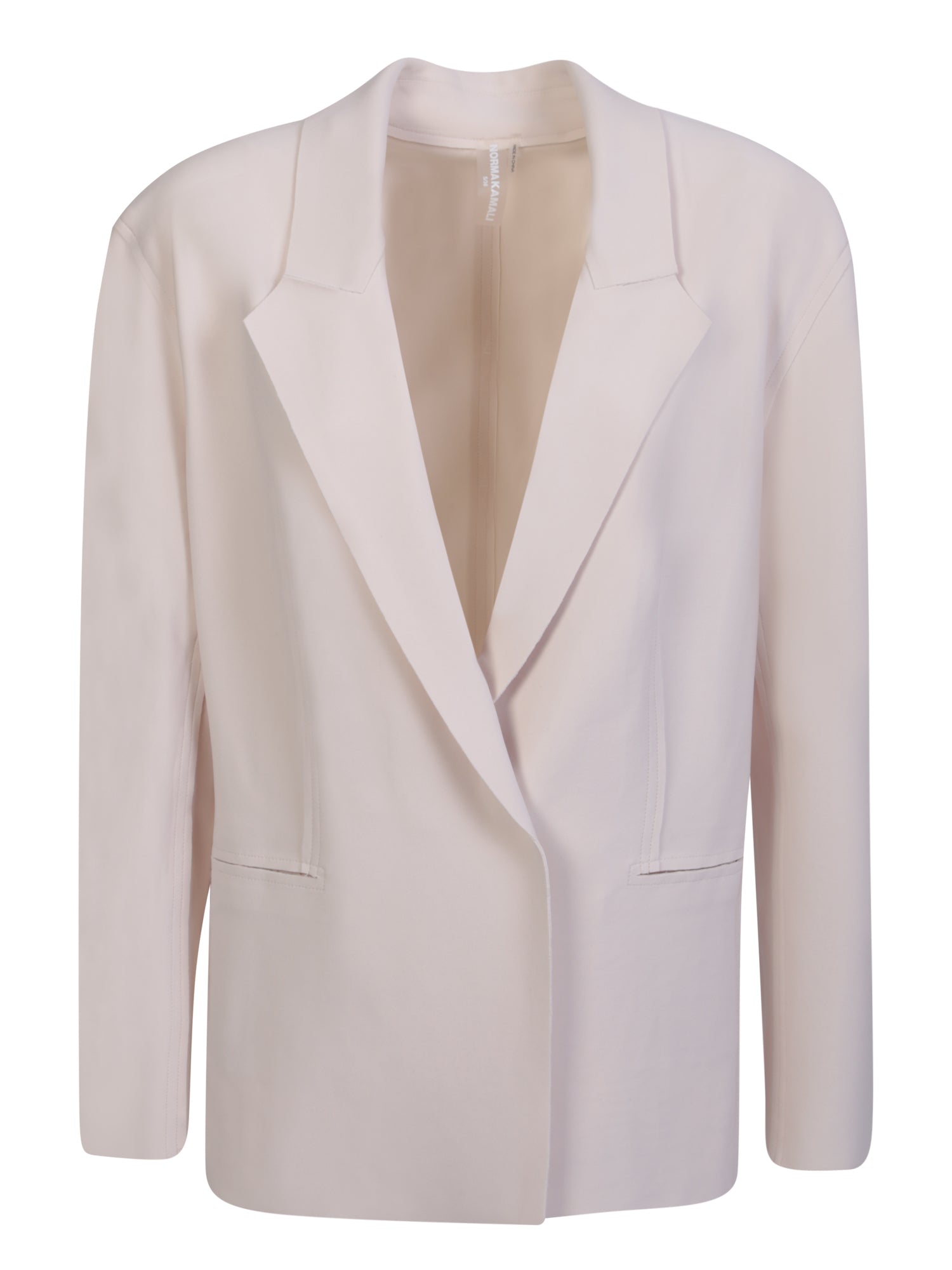 NORMA KAMALI Modern Single-Breasted Mini Jacket