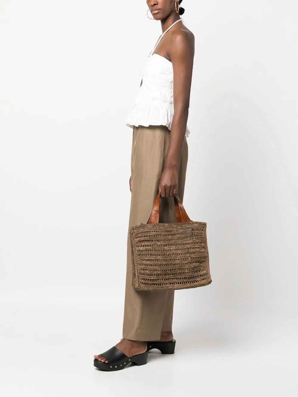 IBELIEV Mini Raffia Handbag