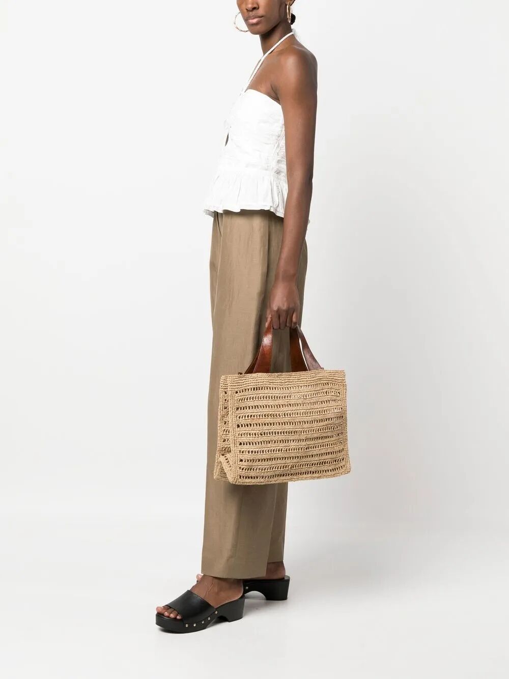 IBELIEV Mini Raffia Handbag