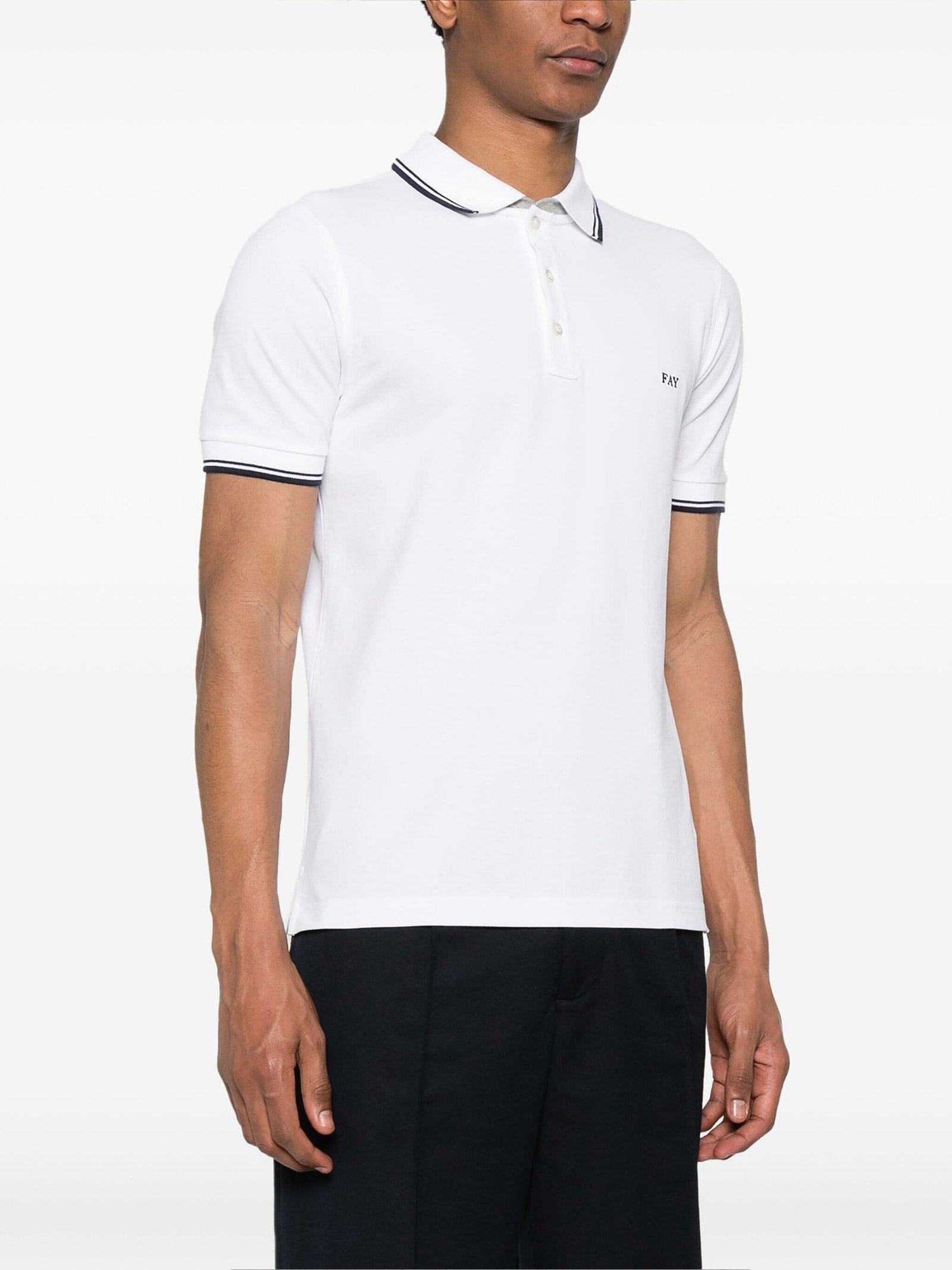 FAY Logo Mini Polo Shirt for Men