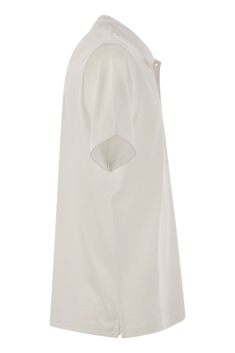 FAY Short-Sleeved Cotton Polo Shirt for Men