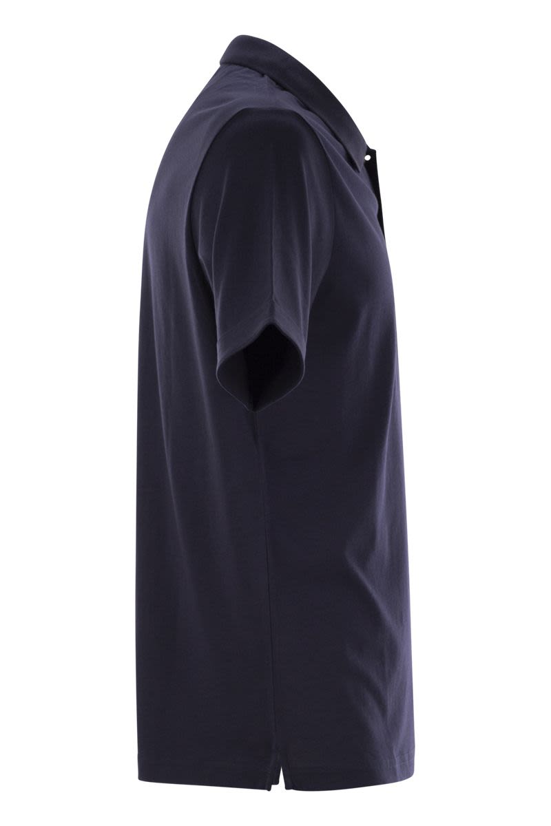 FAY Short-Sleeved Cotton Polo Shirt for Men