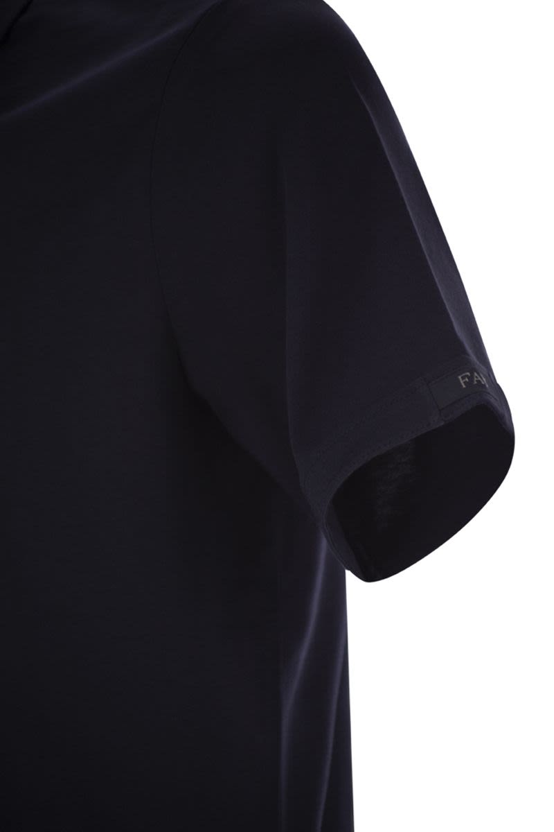 FAY Short-Sleeved Cotton Polo Shirt for Men