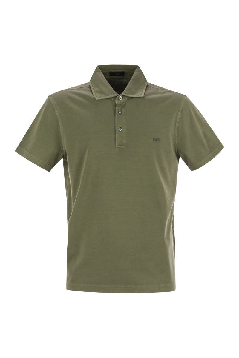 FAY Comfort Fit Short-Sleeved Polo Shirt