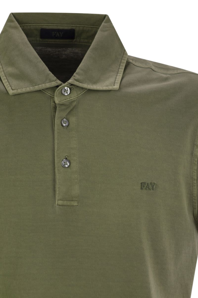 FAY Comfort Fit Short-Sleeved Polo Shirt