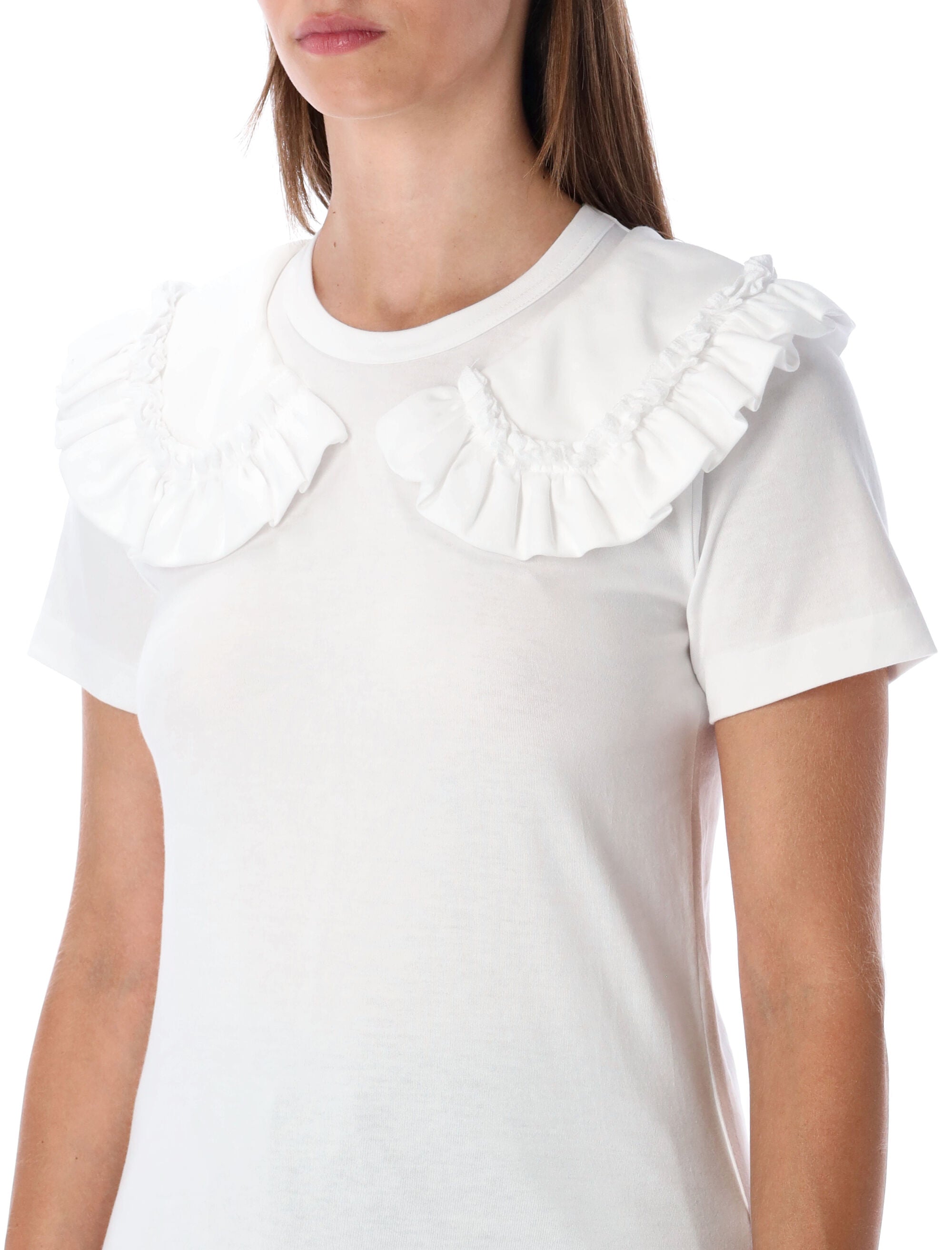 COMME DES GARÇONS Ruffled Collar T-Shirt - Women's Size S