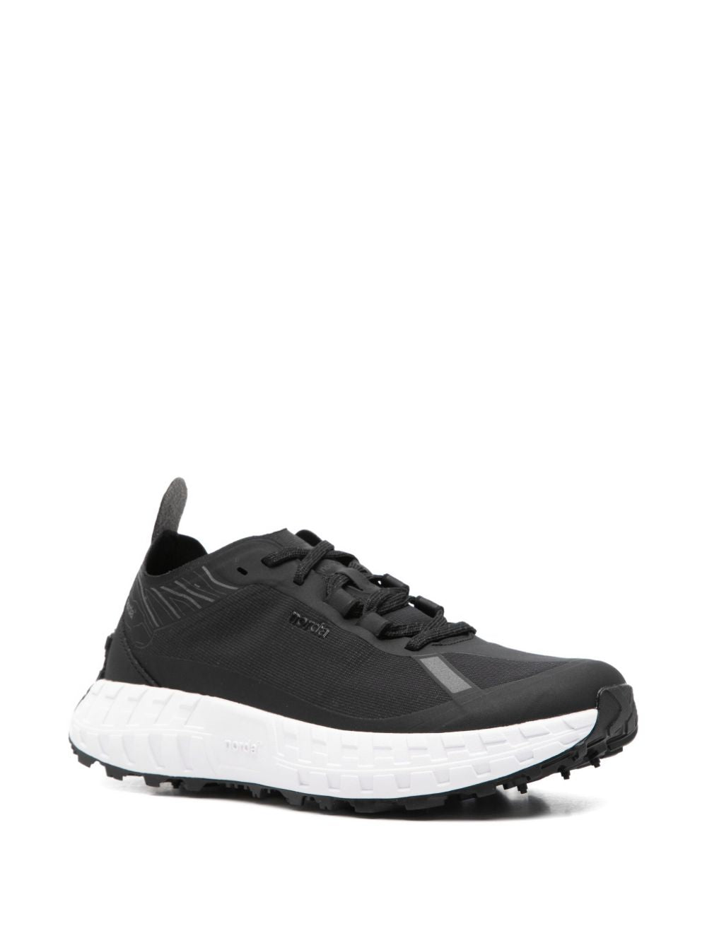 NORDA RUN Lace-Up Fastening Sneakers with Pull-Tab and Ridged Sole for Women