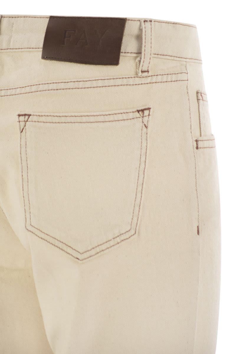 FAY Skinny 5-Pocket Stretch Trousers