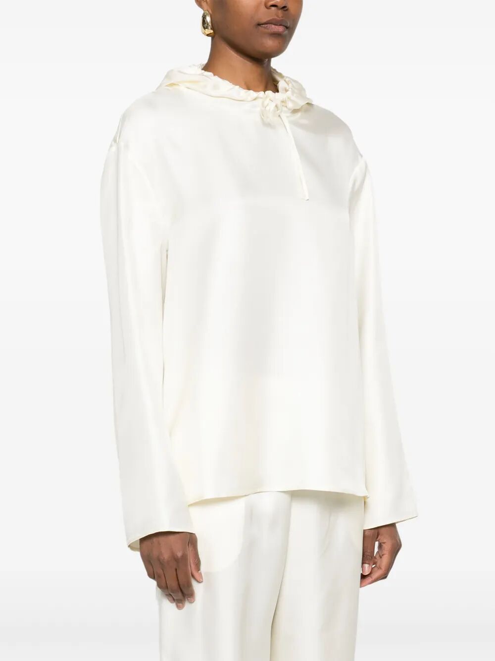 LOULOU STUDIO Mini Hooded Blouse for Women - SS25 Collection