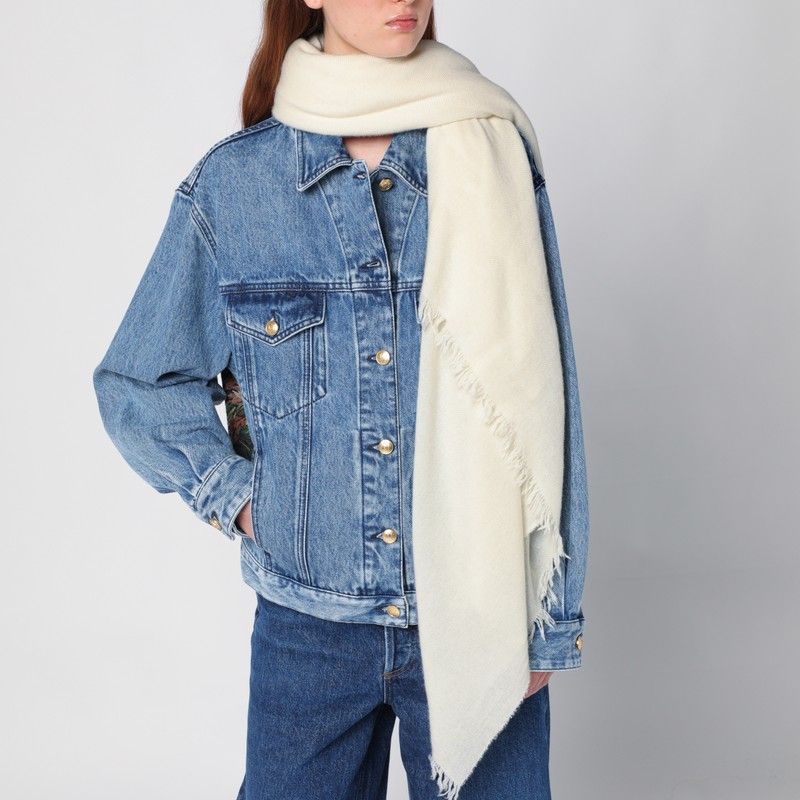 DESTIN Cashmere Scarf with Frayed Edges