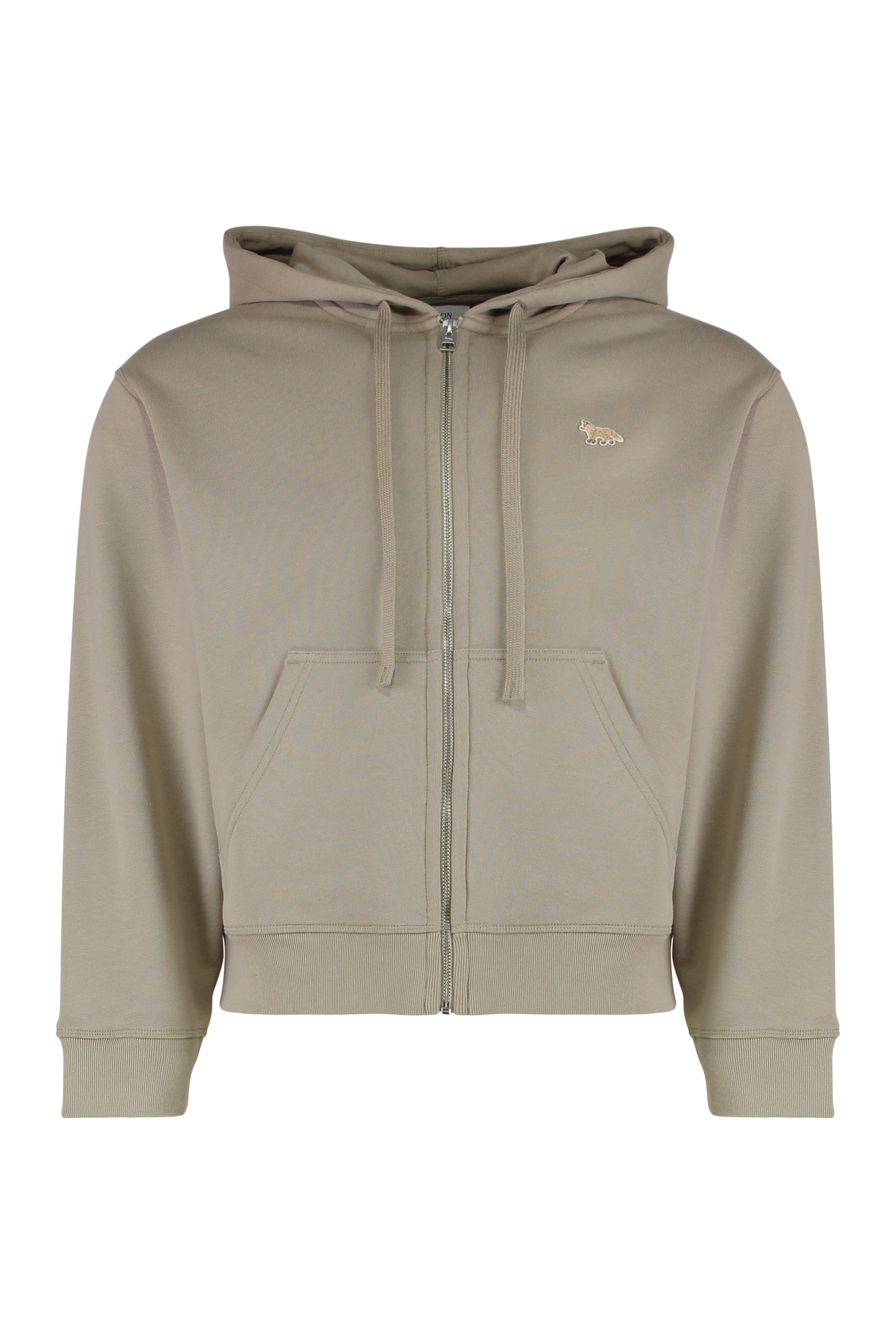 MAISON KITSUNÉ Cropped Full-Zip Hoodie for Women