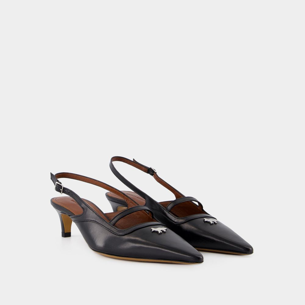 MAISON KITSUNÉ Pointed Slingback Sandals for Women