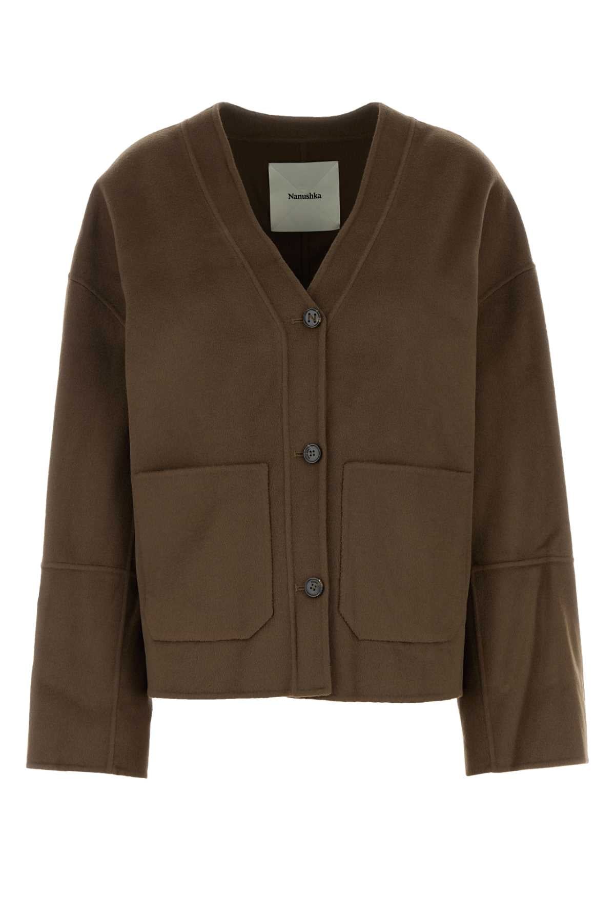 NANUSHKA Oversized Wool Blend Cardigan