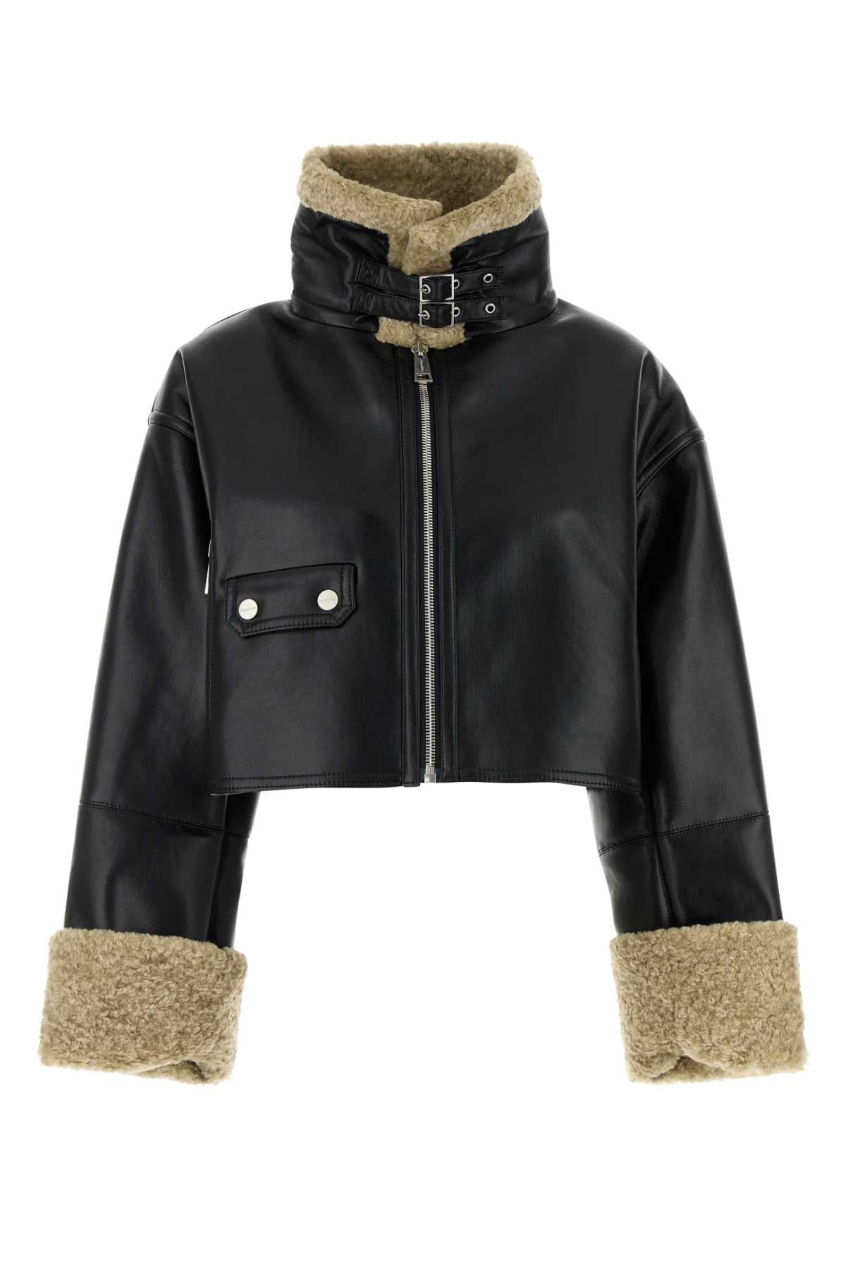 NANUSHKA Women's Synthetic Leather Jemma Jacket